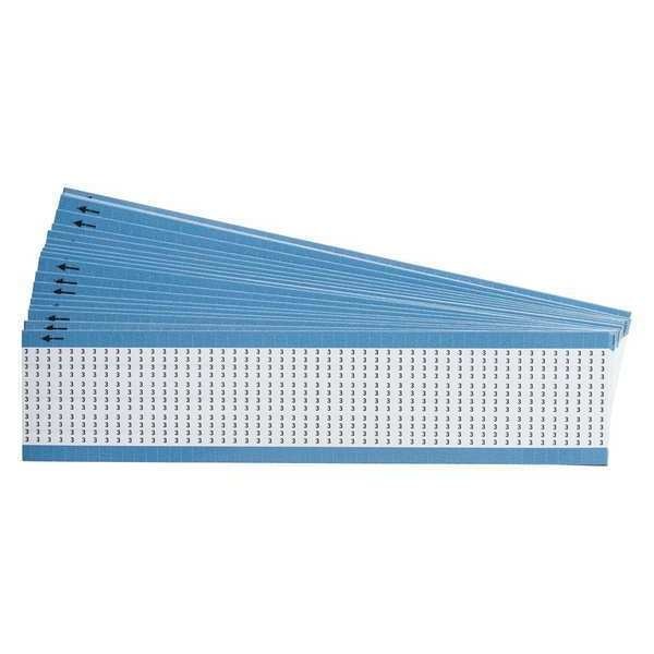 Brady Wire Markers, Legend 3, Black/White, PK25, TMM-3-PK - TMM-3-PK