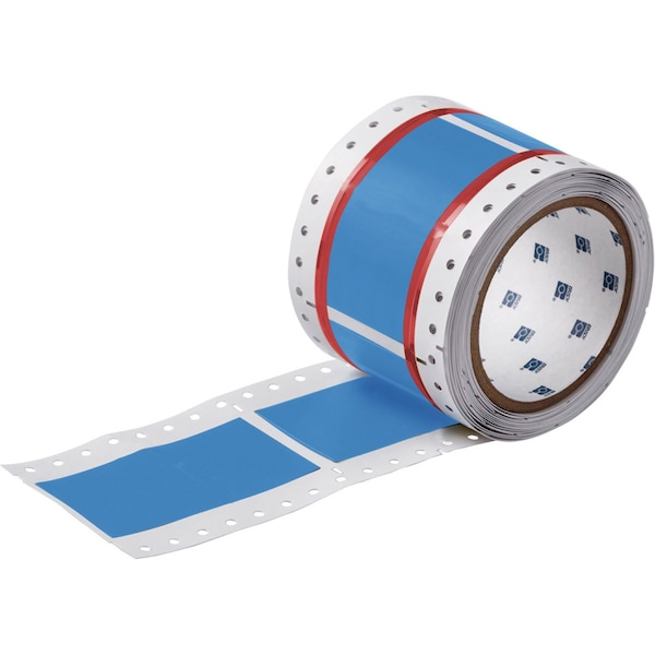 Brady PermaSleeve HX Heat Shrink Double Sided Wire Marking Sleeves, Blue, 2 in. Dia x 2 in. W - 2HX-2000-2-BL