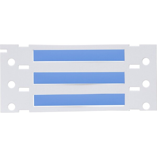 Brady PermaSleeve HX Heat Shrink Double Sided Wire Marking Sleeves, 0.094 in. x 2 in. W, Blue, Roll of 500 - 2HX-094-2-BL-S