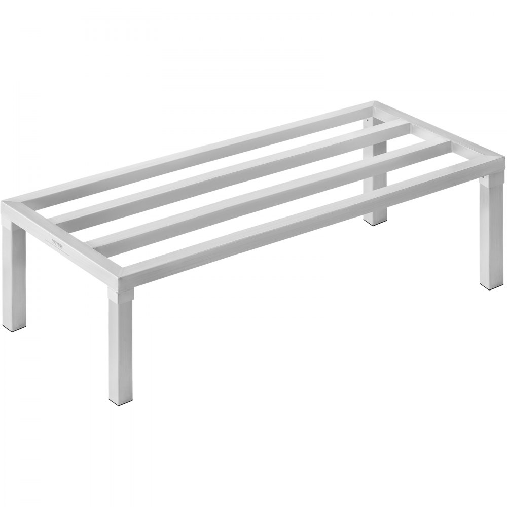 Newly Upgraded！VEVOR Aluminum Dunnage Rack Stationary Dunnage Rack 48” x 20” x 12” Storage Rack - LHJZWJHJK48X780ZHV0