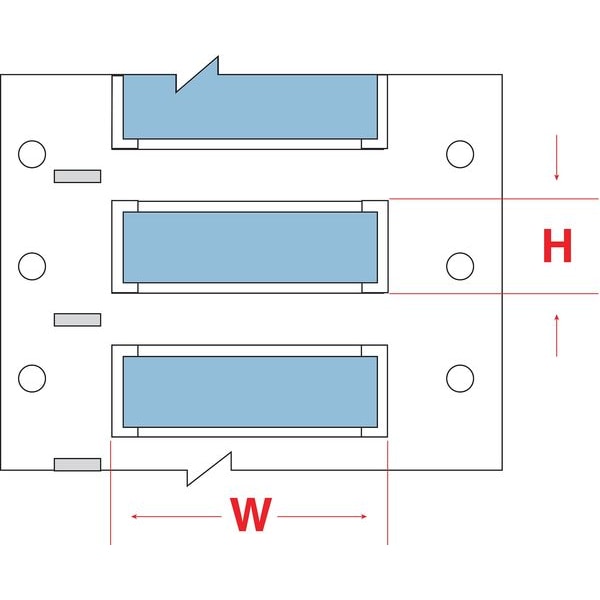 Brady Write On Blue Wire Marker Sleeves, PermaSleeve(R) Polyolefin, 3PS-375-2-BL-S - 3PS-375-2-BL-S