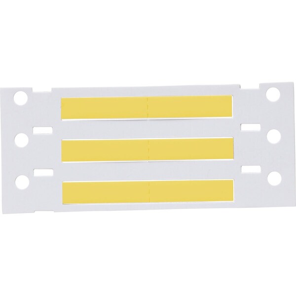 Brady PermaSleeve HX Heat Shrink Double Sided Wire Marking Sleeves, 0.125 in. Dia x 1.15 in. W, Yellow - 2HX-125-2.3-YL-2