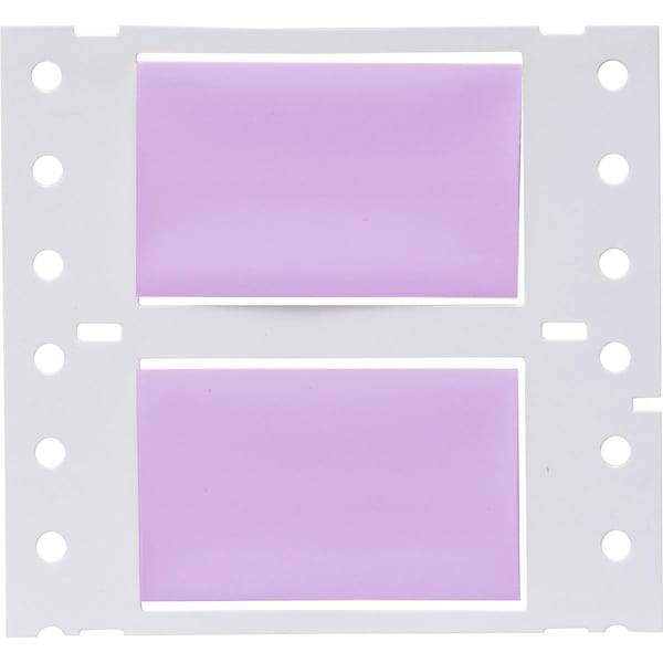 Brady PermaSleeve HX Heat Shrink Double Sided Wire Marking Sleeves, 0.75 in. x 2 in. W, Violet, Roll of 2500 - 2HX-750-2-VT-J
