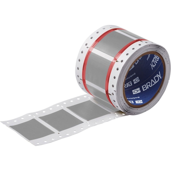 Brady PermaSleeve HX Heat Shrink Double Sided Wire Marking Sleeves, Gray, 1 in. Dia x 0.5 in. W - 2HX-1000-2-GY-4