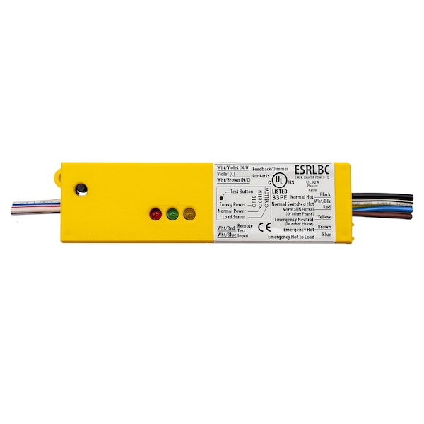 Dispositivos Funcionales UL924 Relé Encerrado con Contactos Auxiliares 5 Amp SPST 120-277 Vac con Anulación de Atenuación 0-10 Vdc - ESRLBC