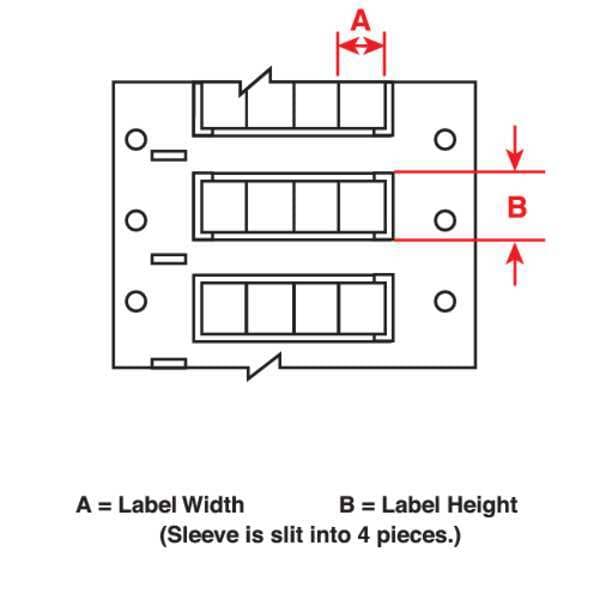 Brady 1/2" x 5/8" White Wire Sleeve - 2HX-375-2-WT-J-4