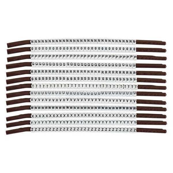 Brady Clip Sleeve Wire Mrkrs, N-Z, Blk/Wht, PK13, SCN15-N-Z - SCN15-N-Z