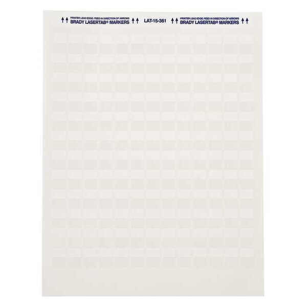 Brady Write On Laminating Wire and Cable Markers, White on Translucent, LAT-17-361-2.5 - LAT-17-361-2.5