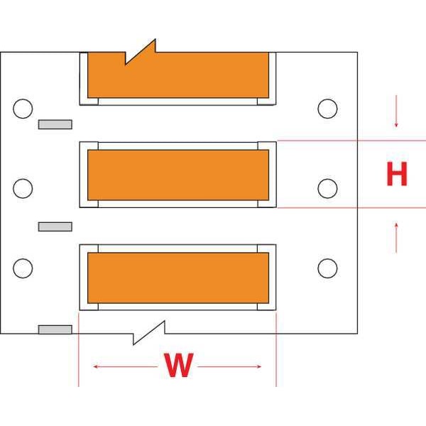 Brady Write On Orange Wire Marker Sleeves, PermaSleeve(R) Polyolefin, PS-250-2-OR-S - PS-250-2-OR-S