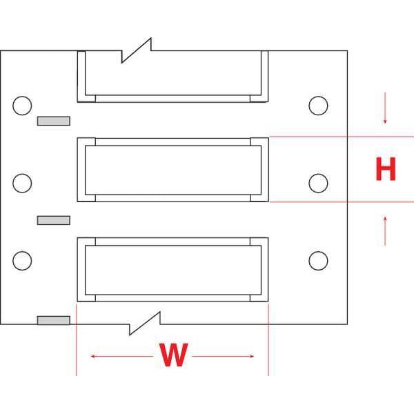 Brady 2" x 7/16", White Wire Marker, Wire Sleeve, PS-250-2-WT-S - PS-250-2-WT-S