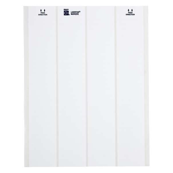 Brady Write On Laminating Wire and Cable Markers, White on Translucent, LAT-18-361-2.5 - LAT-18-361-2.5