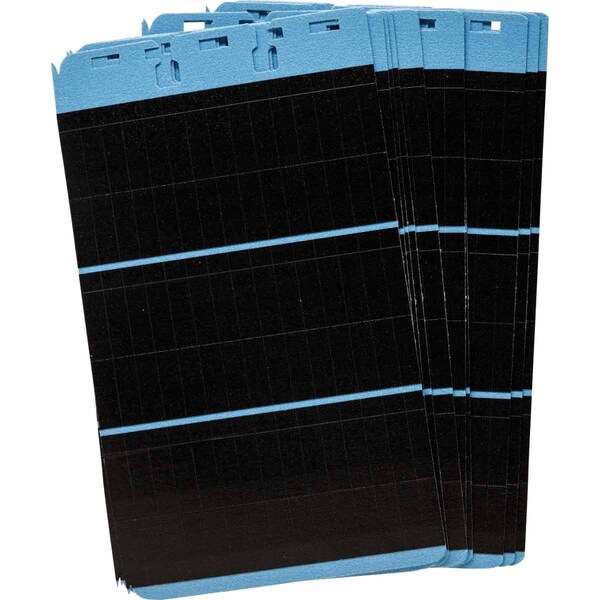 Brady NEMA Wire Marker Repositionable Vinyl 1.56in H x 0.22in W Black PK/10 Sheets, 10PK - PWMC-BK