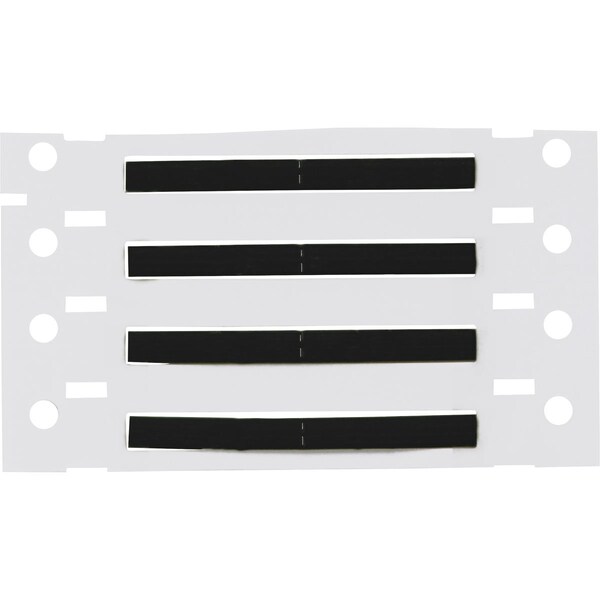 Brady Write On Black Wire Marker Sleeves, PermaSleeve(R) Polyolefin, 3PS-094-2-BK-2 - 3PS-094-2-BK-2