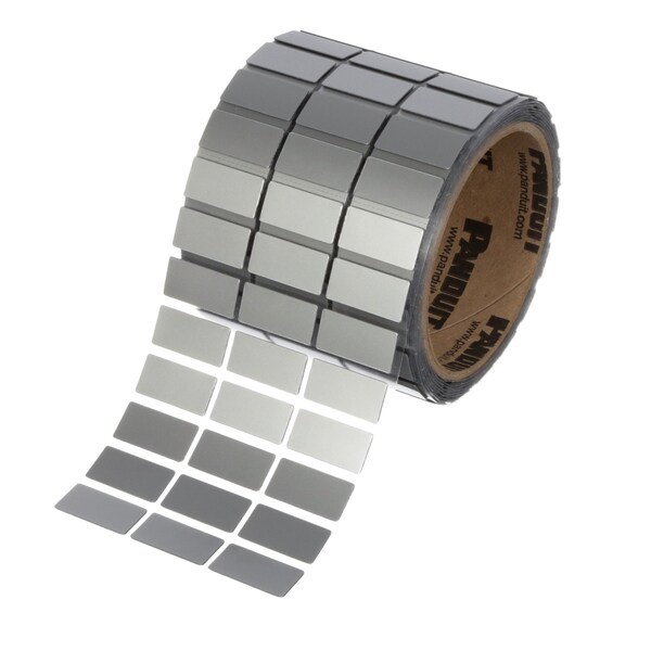 Panduit Raised Panel Label, Component, 1.0"W x 0.5"H, C100X050AMT, PK 500 - C100X050AMT