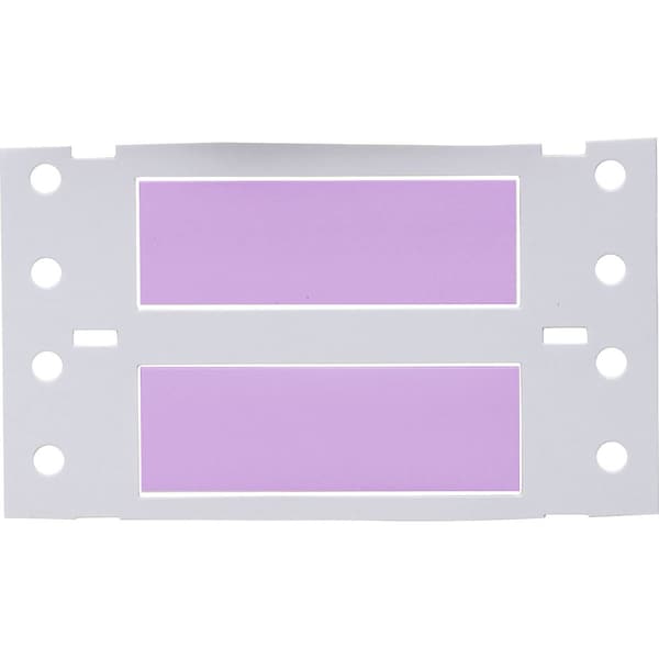 Brady PermaSleeve HX Heat Shrink Double Sided Wire Marking Sleeves, 0.25 in. x 2 in. W, Violet, Roll of 500 - 2HX-250-2-VT-S