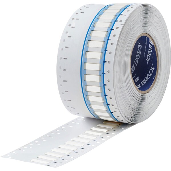 Brady BSP45 Series PermaSleeve Heat Shrink Polyolefin Wire Marking Sleeves, 0.25 in. Dia x 1 in. W, White - SA-3PS-250-1-WT