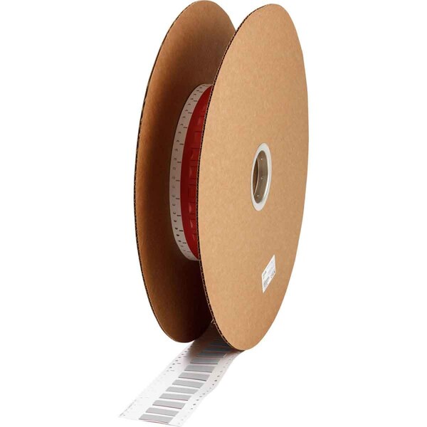 Brady PermaSleeve HX Heat Shrink Double Sided Wire Marking Sleeves, 0.5 in. x 2 in. W, Gray, Roll of 2500 - 2HX-500-2-GY-J