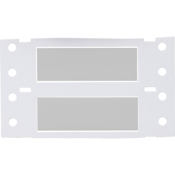 Brady PermaSleeve HX Heat Shrink Double Sided Wire Marking Sleeves, 0.5 in. x 2 in. W, Gray, Roll of 2500 - 2HX-500-2-GY-J