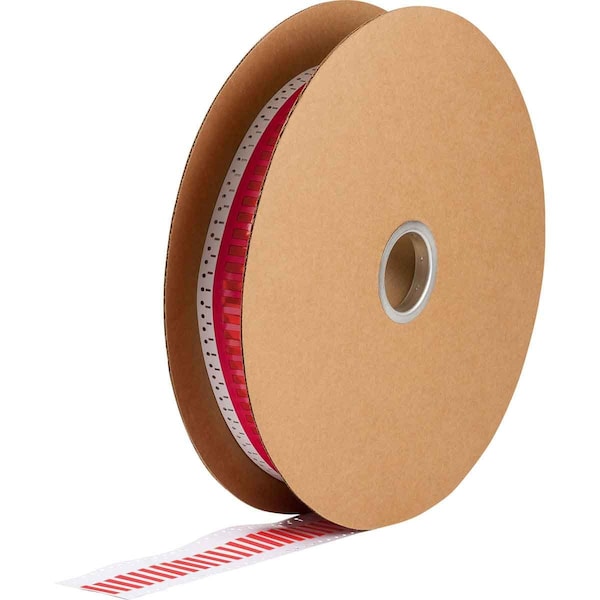 Brady PermaSleeve HX Heat Shrink Double Sided Wire Marking Sleeves, 0.125 in. x 2 in. W, Red, Roll of 10000 - 2HX-125-2-RD-J