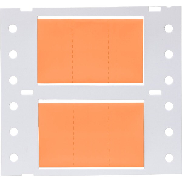 Brady PermaSleeve HX Heat Shrink Double Sided Wire Marking Sleeves, Orange, 0.75 in. Dia x 0.67 in. W - 2HX-750-2-OR-3