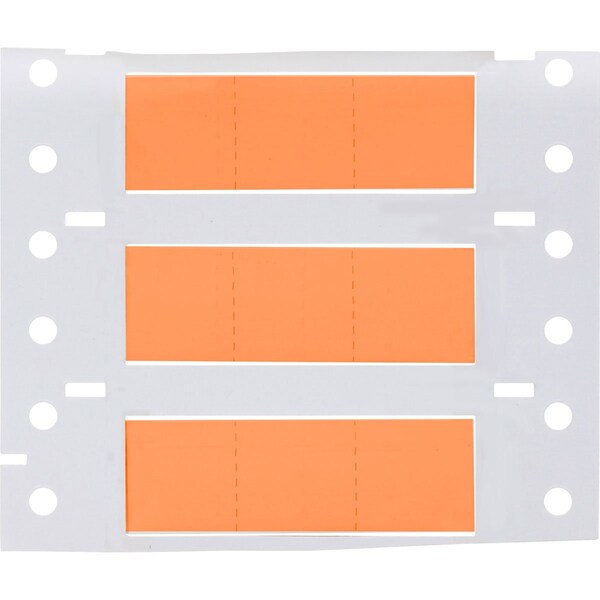 Brady PermaSleeve HX Heat Shrink Double Sided Wire Marking Sleeves, Orange, 0.5 in. Dia x 0.67 in. W - 2HX-500-2-OR-3