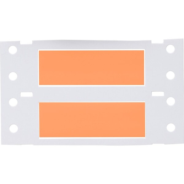 Brady PermaSleeve HX Heat Shrink Double Sided Wire Marking Sleeves, 0.25 in. x 2 in. W, Orange, Roll of 7500 - 2HX-250-2-OR-J