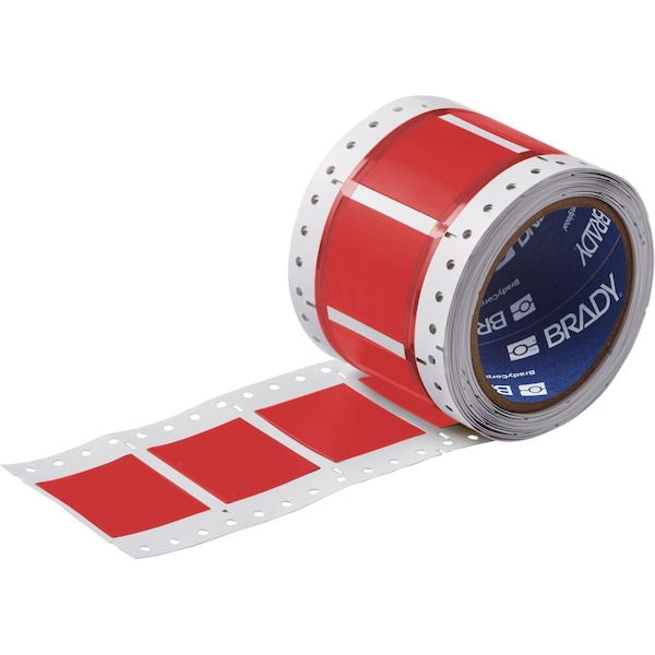 Brady PermaSleeve HX Heat Shrink Double Sided Wire Marking Sleeves, Red, 1 in. Dia x 0.67 in. W - 2HX-1000-2-RD-3