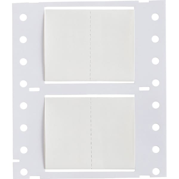 Brady PermaSleeve HX Heat Shrink Double Sided Wire Marking Sleeves, 1 in. Dia x 1.15 in. W, White - 2HX-1000-2.3-WT-2