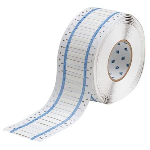 Brady 2" x 21/64" White Label, Irradiated Polyolefin, 3PS-187-2-WT - 3PS-187-2-WT