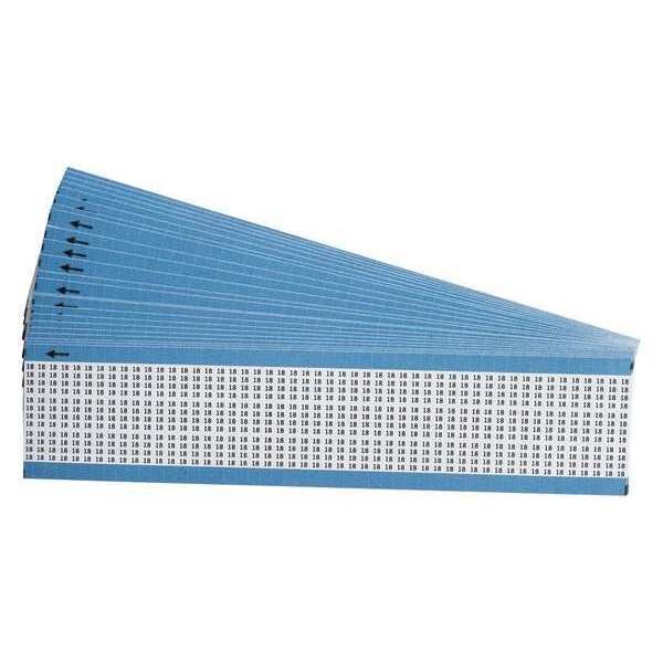 Brady Wire Markers, Legend 18, Black/White, PK25, TMM-18-PK - TMM-18-PK