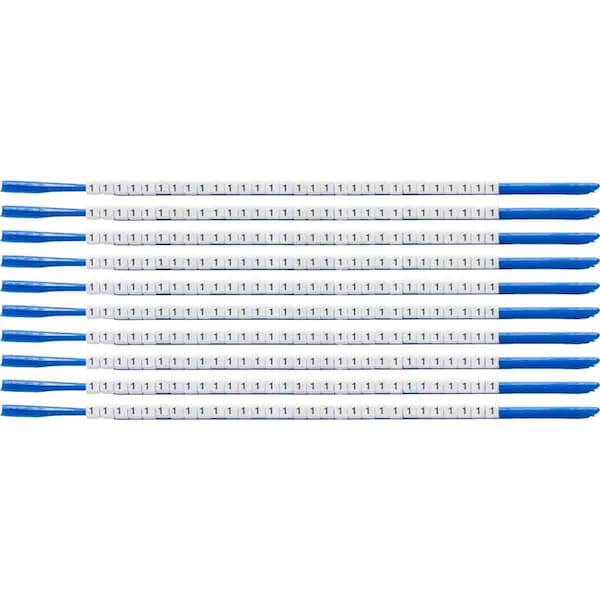 Brady ClipSleeve Wire Markers Size 07 Nylon 18 AWG - 18 AWG, 1 Pack of 300 Each, 300PK - SCN07-1