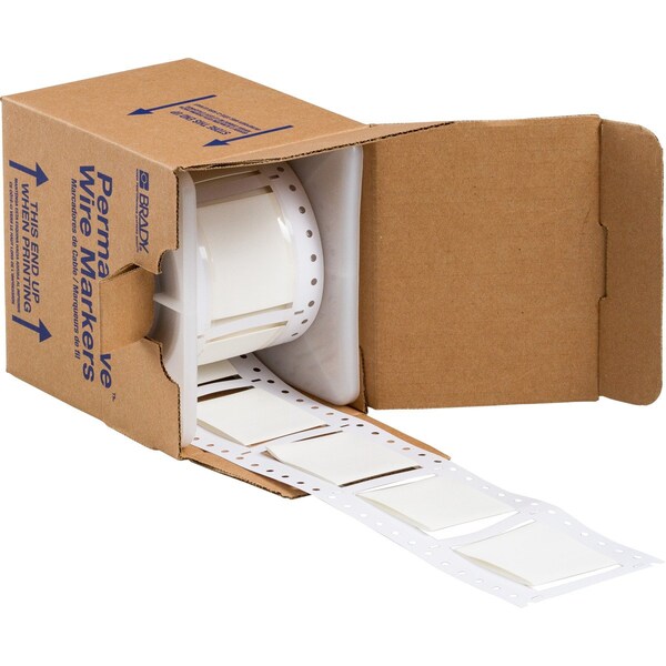 Brady PermaSleeve Low Smoke Zero Halogen Wire Marking Sleeves, 1.5 in. Dia x 0.75 in. W - LSZH-1500-150-W-S2