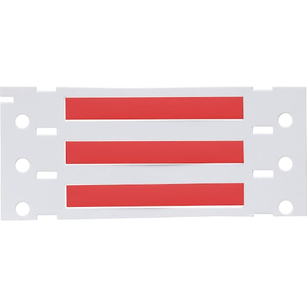 Brady PermaSleeve HX Heat Shrink Double Sided Wire Marking Sleeves, Red, 0.125 in. Dia x 2 in. W - 2HX-125-2-RD