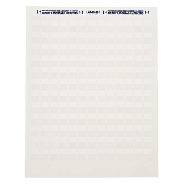Brady Write On Laminating Wire and Cable Markers, White on Translucent, LAT-39-361-1 - LAT-39-361-1