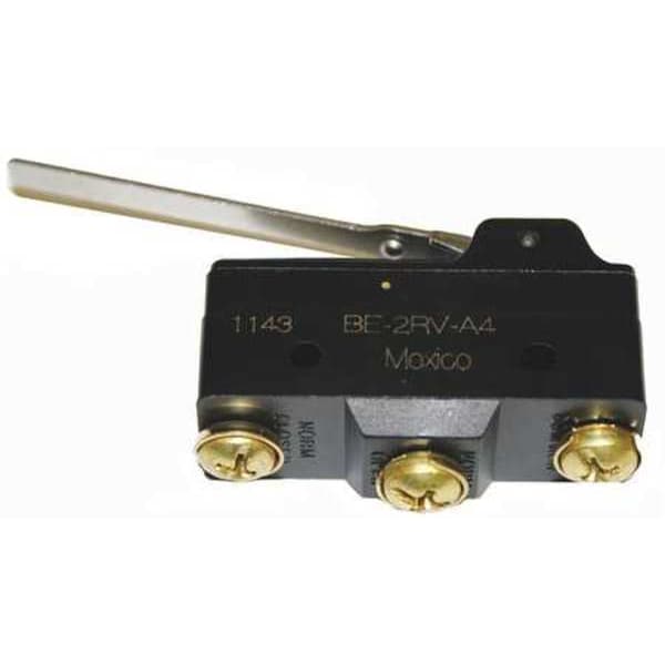 Interruptor de Acción Rápida Industrial Honeywell, Bisagra, Actuador de Palanca, SPDT, Calificación de Contacto de 25A @ 480V AC - BE-2RV-A4