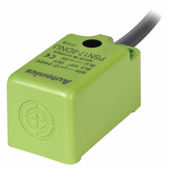 Sensor de proximidad rectangular Autonics, 12 a 24VDC, normalmente abierto - PSN17-8DN