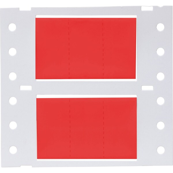 Brady PermaSleeve HX Heat Shrink Double Sided Wire Marking Sleeves, Red, 0.75 in. Dia x 0.67 in. W - 2HX-750-2-RD-3