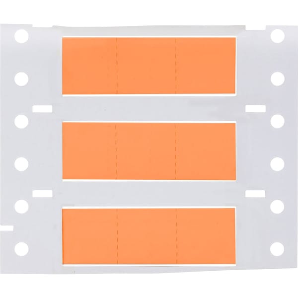 Brady PermaSleeve HX Heat Shrink Double Sided Wire Marking Sleeves, Orange, 0.375 in. Dia x 0.67 in. W - 2HX-375-2-OR-3