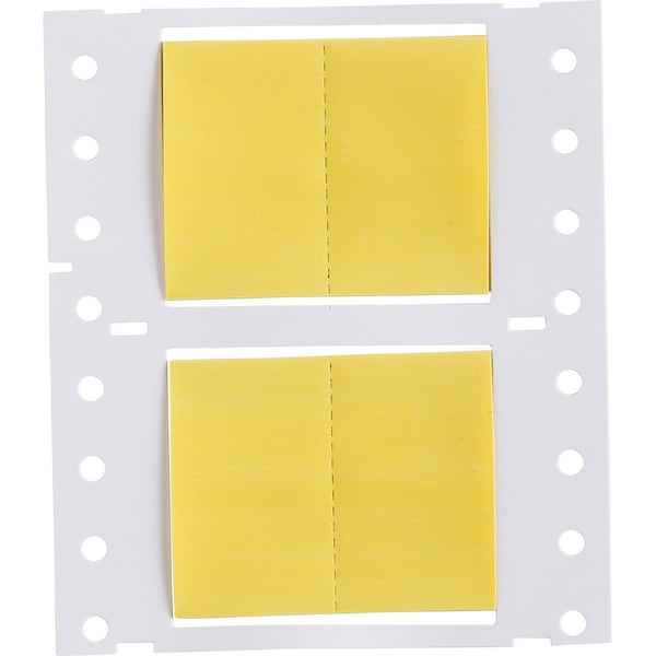 Brady PermaSleeve HX Heat Shrink Double Sided Wire Marking Sleeves, 1 in. Dia x 1.15 in. W, Yellow - 2HX-1000-2.3-YL-2