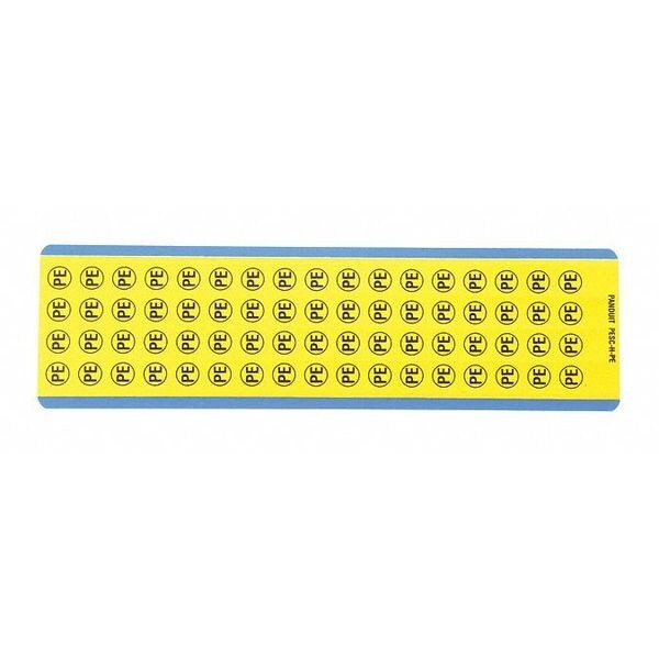Panduit Elect Sym, Protect Cond ft, .51, Bl/yl, PK10 - PESC-H-PE