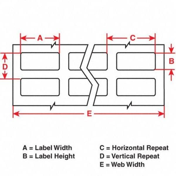 Brady White Polyester Wire Marker, THT-5-489-10 - THT-5-489-10