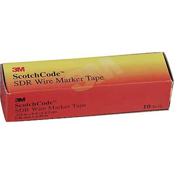 3M Wire Marker Tape Refill Roll, PK50, SDR-A - SDR-A