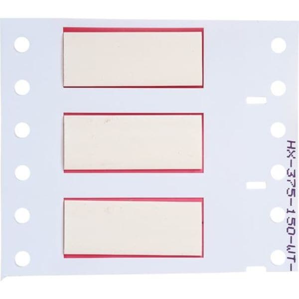 Brady 1-1/2" x 5/8", Wire Marker, Wire Sleeve, Write On Legend, White, HX-375-150-WT-J - HX-375-150-WT-J