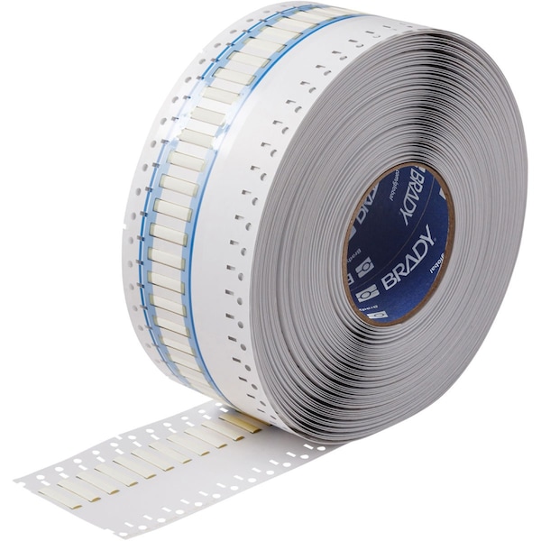Brady BSP45 Series PermaSleeve Heat Shrink Polyolefin Wire Marking Sleeves, 0.125 in. Dia x 1 in. W, White - SA-3PS-125-1-WT