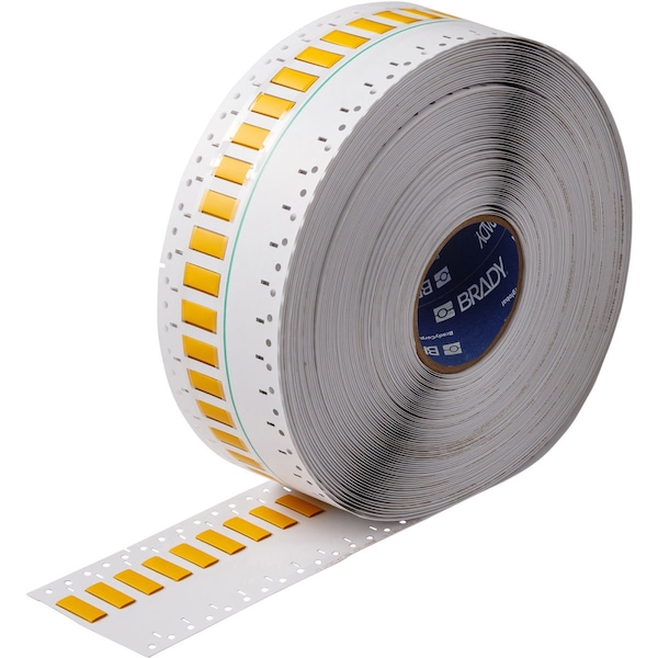 Brady BSP45 Series PermaSleeve Low Smoke Zero Halogen Wire Marking Sleeves, 0.25 in. Dia x 1 in. W, Yellow - SA-2LSZH-250-1-YL