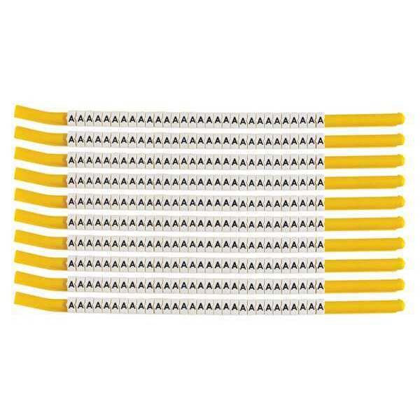 Brady Clip Sleeve Wire Mrkrs, A, Blk/Wht, PK10, SCN18-A - SCN18-A