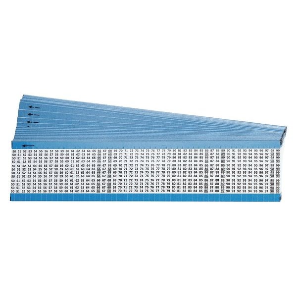 Brady Wire Marker, Preprintd, Self-Adhesive, PK25, TMM-50-99-PK - TMM-50-99-PK
