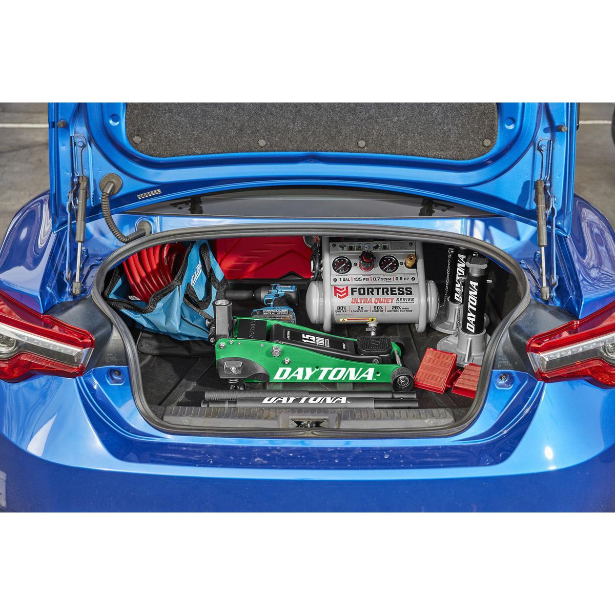 Gato de piso de aluminio de la serie profesional de carreras Daytona 1.5 toneladas con BOMBA RÁPIDA - 58206