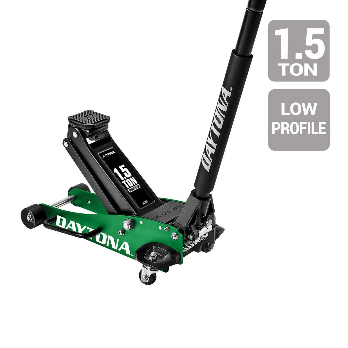 Gato de piso de aluminio de la serie profesional de carreras Daytona 1.5 toneladas con BOMBA RÁPIDA - 58206