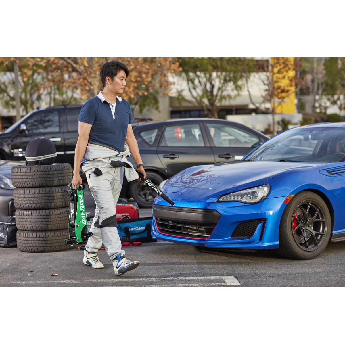 Gato de piso de aluminio de la serie profesional de carreras Daytona 1.5 toneladas con BOMBA RÁPIDA - 58206